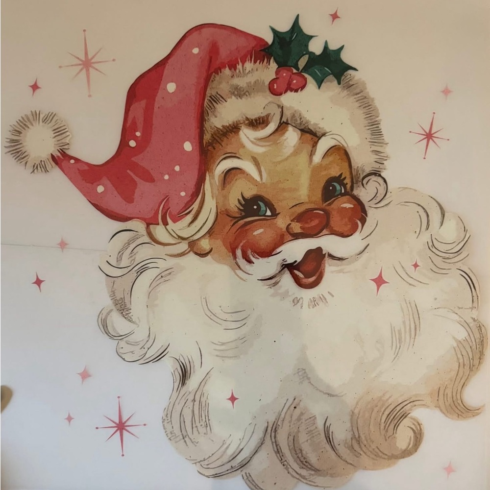 Vintage Santa Claus Illustration DTF transfer